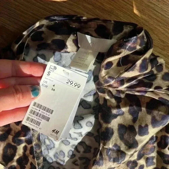 H&M Nwt Leopard Print Skirt - Picture 2 of 3